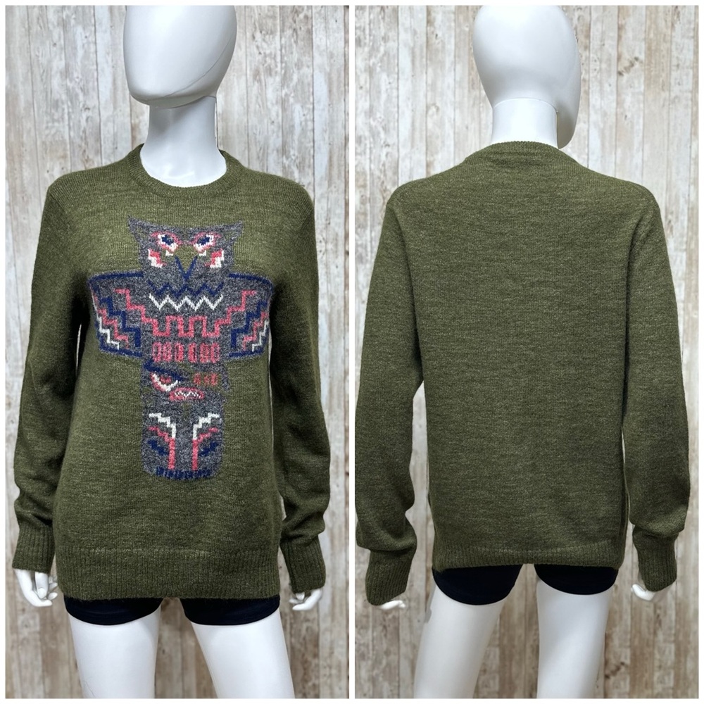 Michael Bastian Intarsia Totem Pole Sweater [13122] - Picture 3 of 8